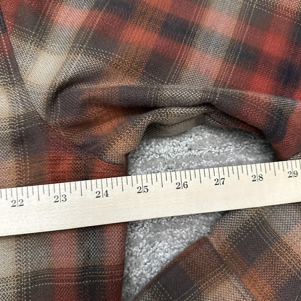 Kuhl Shirt Mens XL Brown Red Plaid Long Sleeve The Law Flannel Hiking Outdoor - Picture 15 of 16